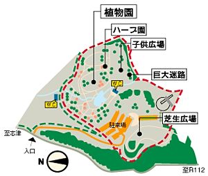 植物園区地図