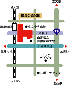 健康の森公園位置図