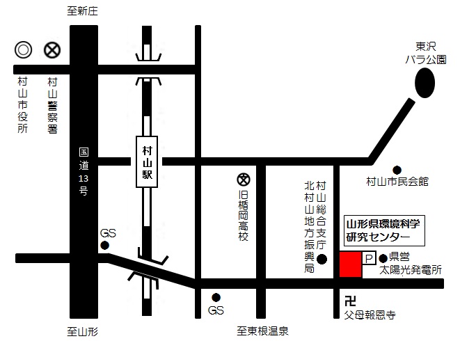 環境科学研究センター周辺地図