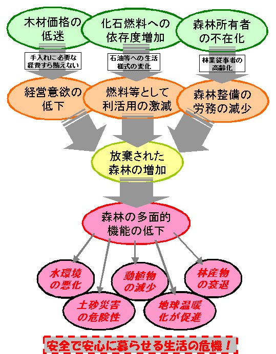 森林の危機流れ図