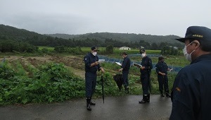 令和4年9月7日農林現地調査（アスパラ団地）