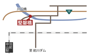 堅磐橋の地図