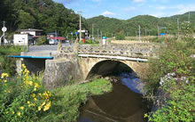 吉田橋、上流側の写真
