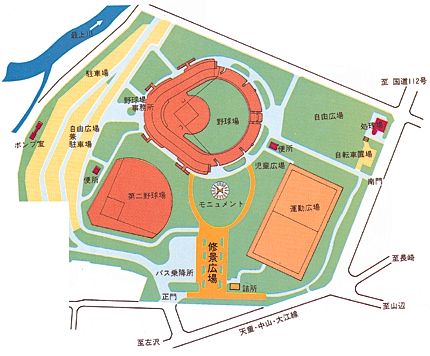 中山公園全体平面図