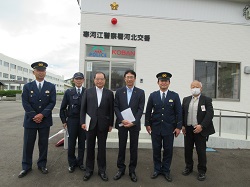 10月16日河北交番視察の様子