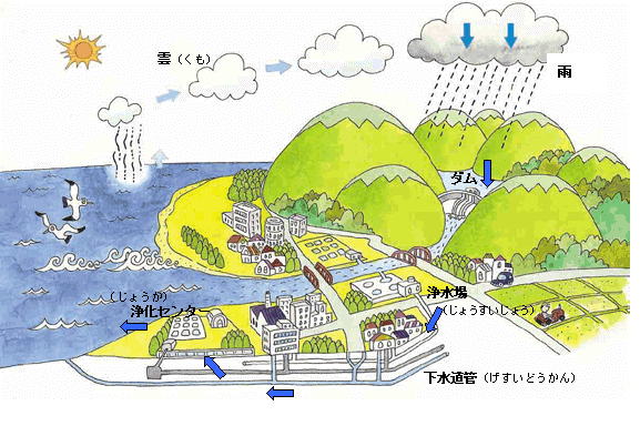 水の循環イメージ