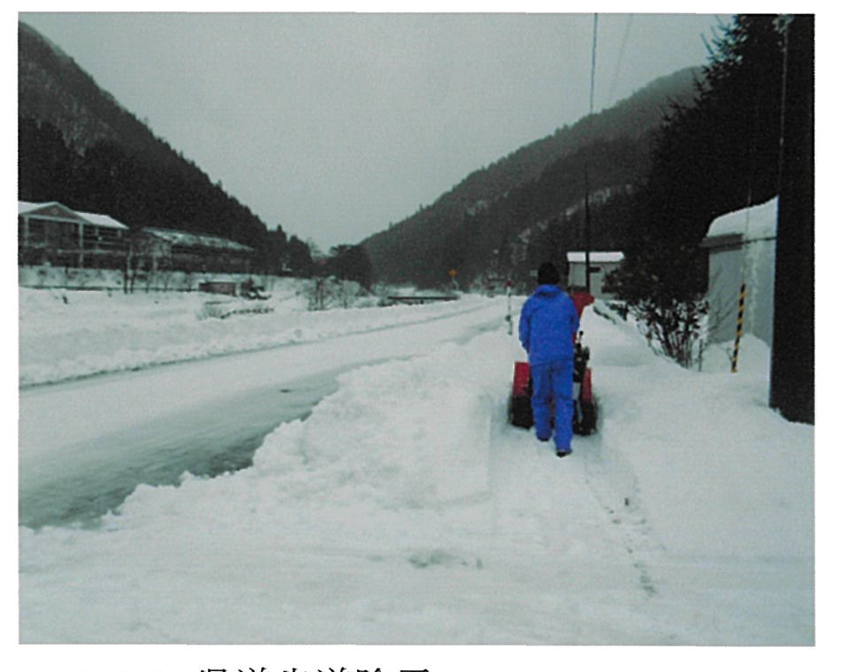 歩道除雪