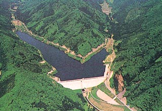 白水川ダム全体写真