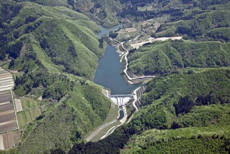 留山川ダム全体写真