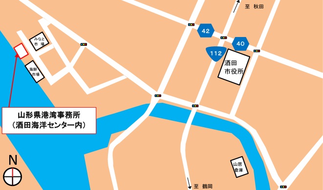 港湾事務所位置図