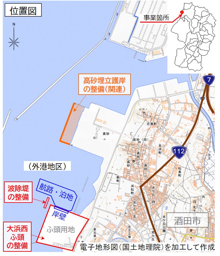 基地港湾位置図