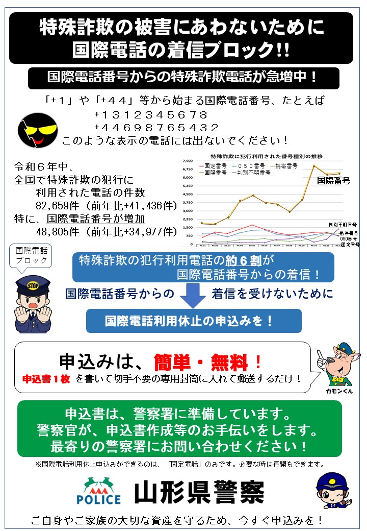 国際電話チラシ