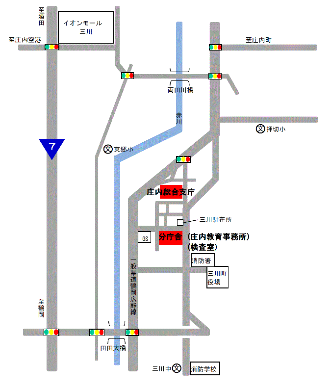 支庁案内図