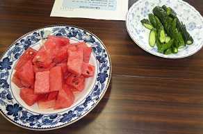 スイカときゅうり漬け