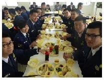 警察学校の昼食
