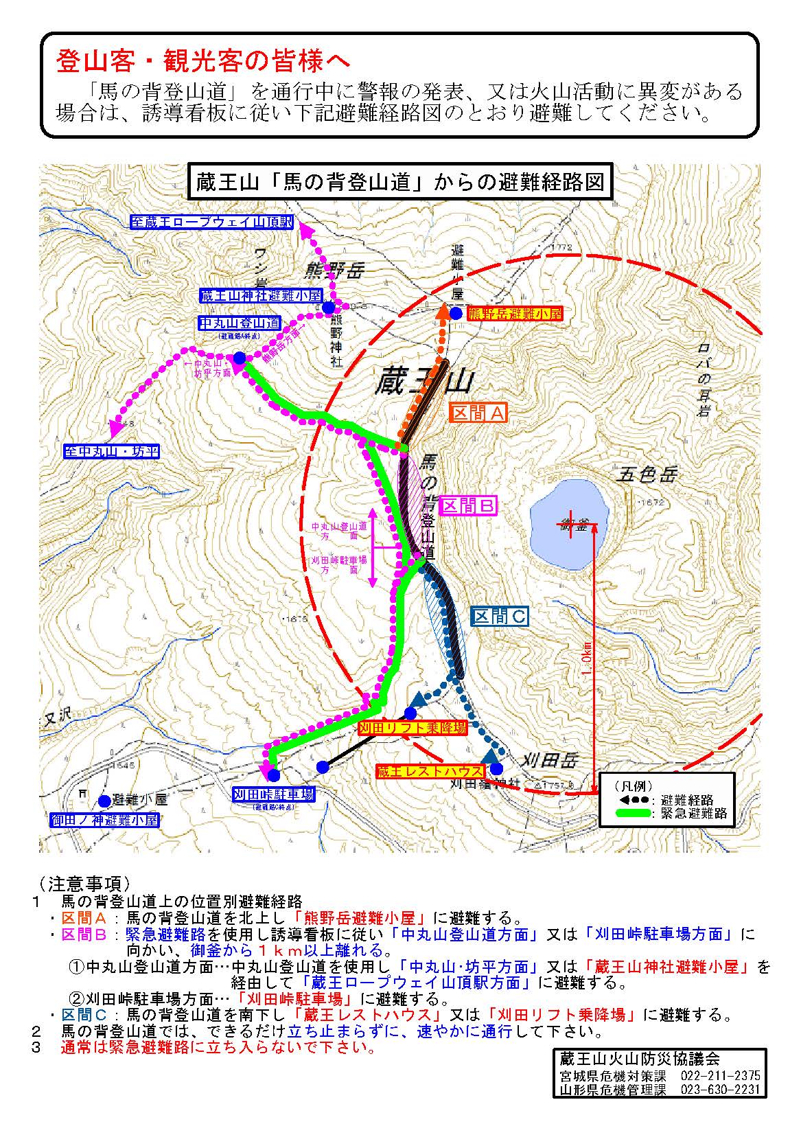 馬の背登山道