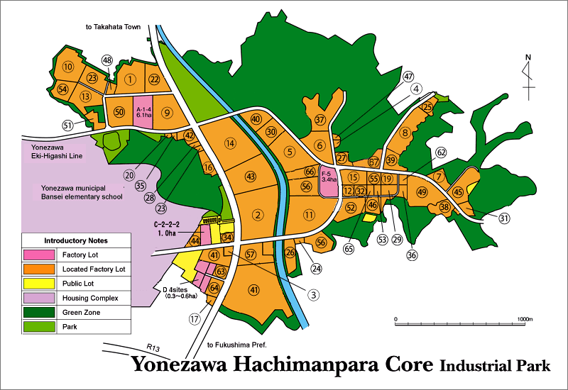 Yonezawa Hachimanpara Core Industrial Park